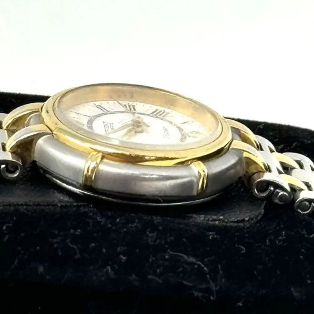 Vintage Orient Chandor 22K Electroplated‎ Quartz Analog Dress Watch New Battery